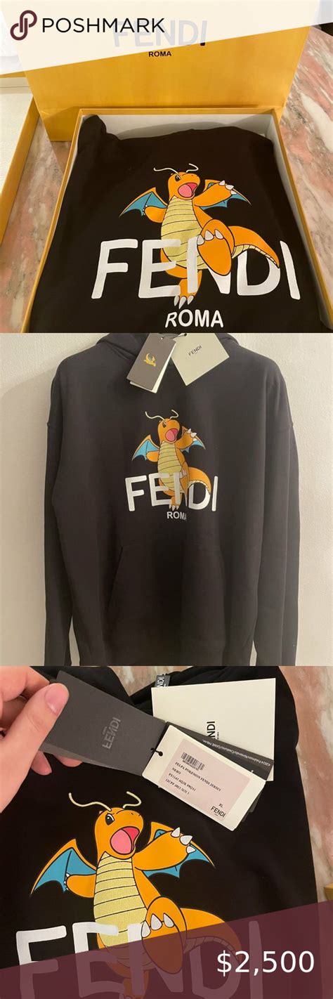 fendi dragonite hoodie|fendi pokemon wallet.